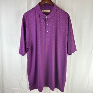 Donald Ross Sportswear Men's XL Bull Skull Print Golf Polo Shirt Cedar Ridge